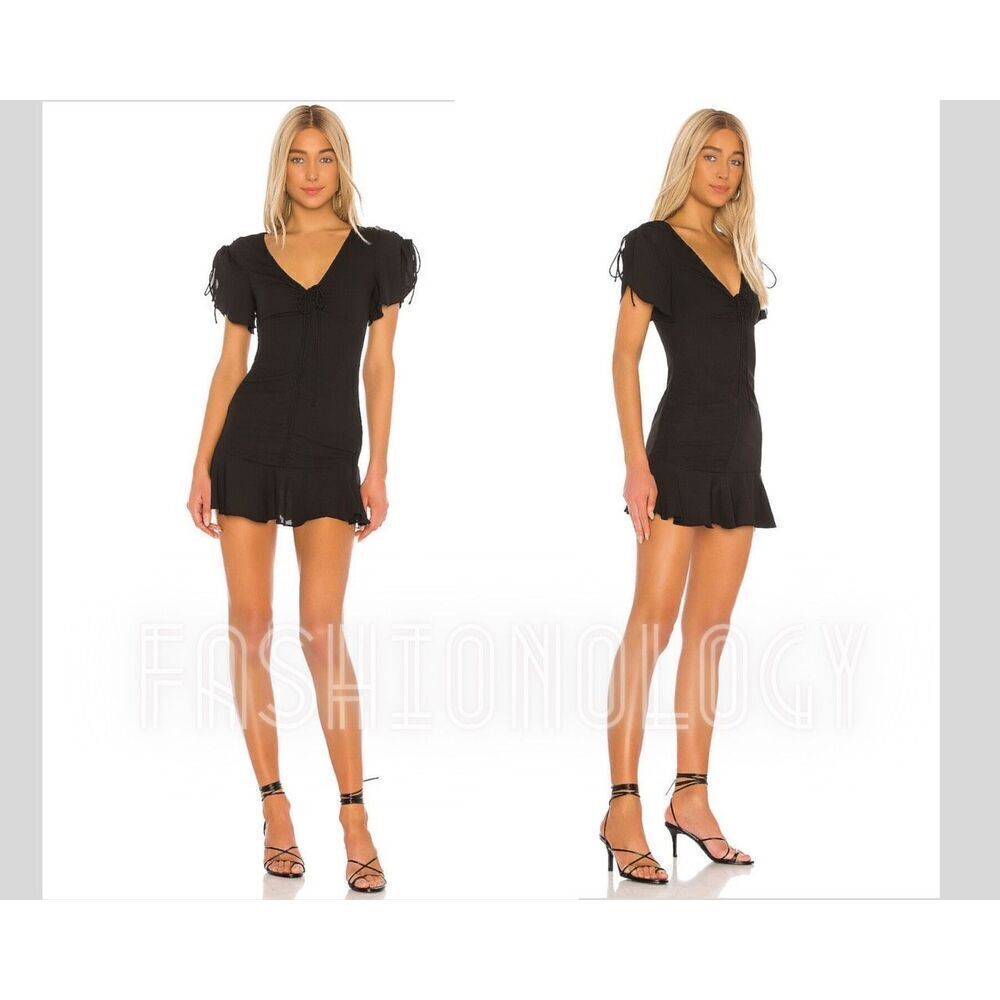 Lovers and Friends Grace Dress Black Mini Party size Small